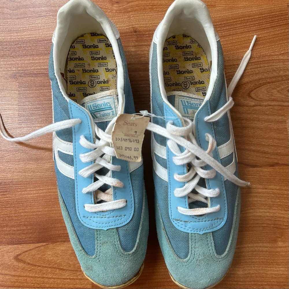 Vintage Sears Sonic Trainers II blue sneakers